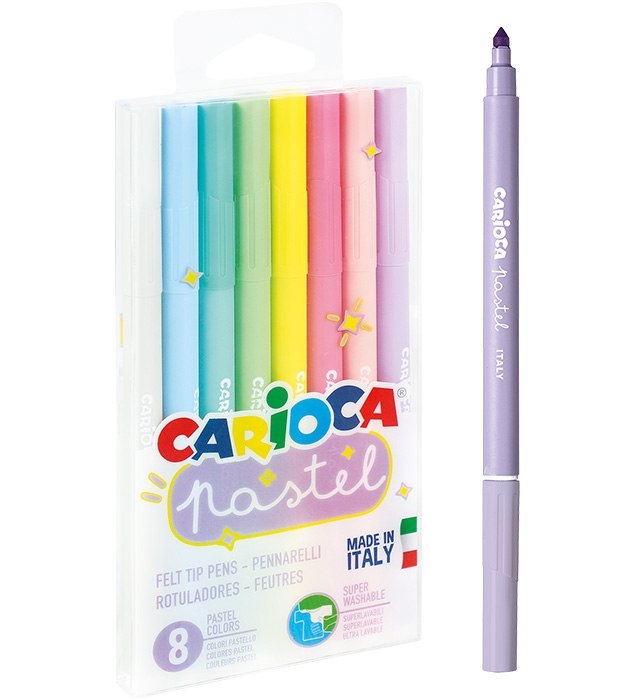 PASTEL CARIOCA PENS 8 COLORS 43032